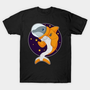 Dolphin Astronaut Space T-Shirt